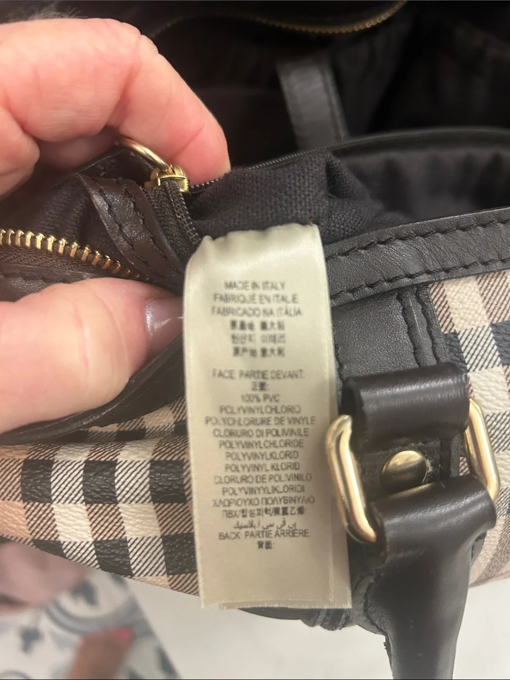 Burberry Authentic Baby Bag